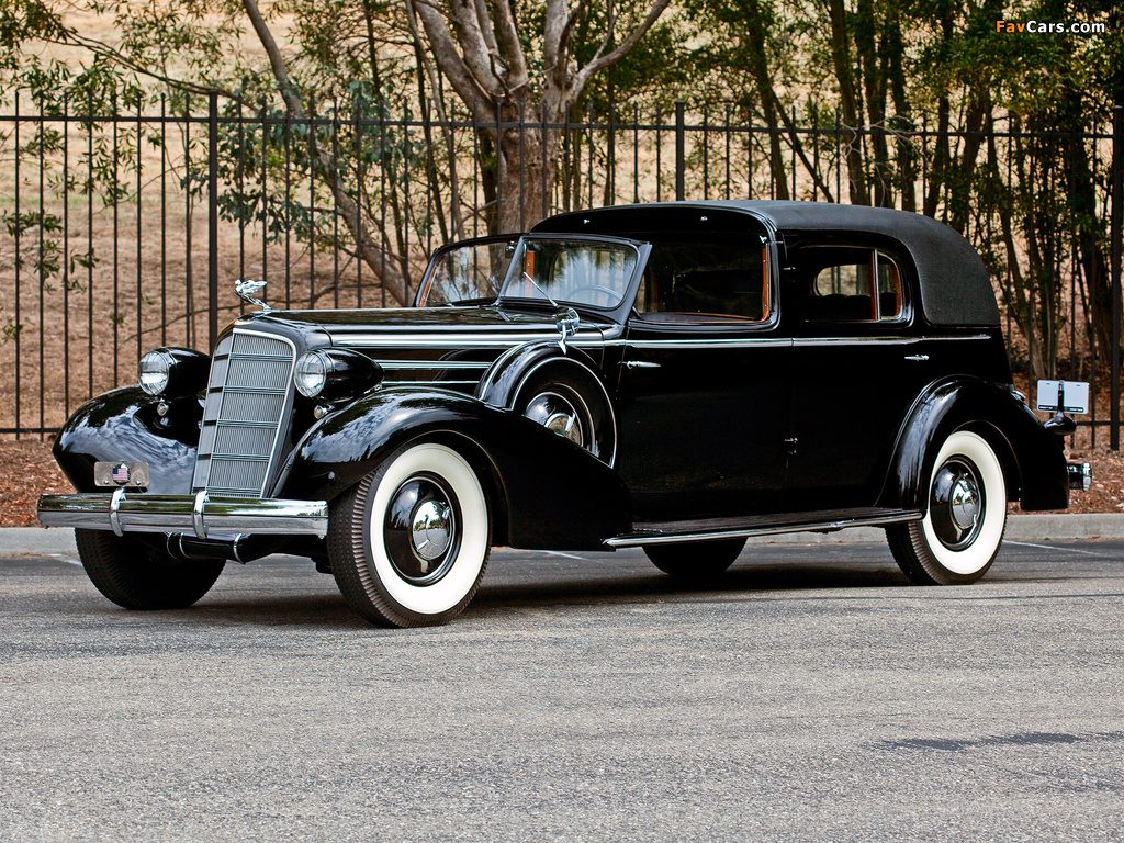 Cadillac V12 370-D Town Cabriolet by Fleetwood 1935 pictures (1024 x 768)