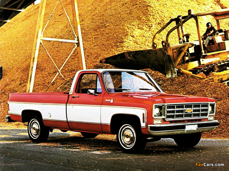 cars,Chevrolet 20 Silverado Fleetside 1977 wallpapers,free Chevrolet 20 Sil...