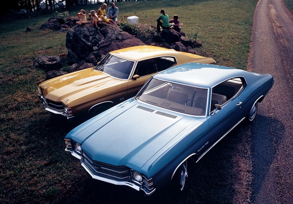 Chevrolet Chevelle Malibu 350 Hardtop Coupe & Chevelle SS 454 Hardtop Coupe 1971 images