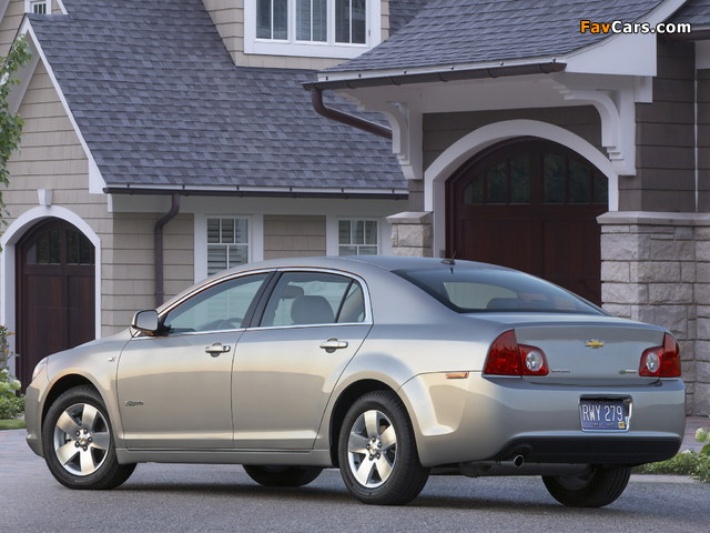 Chevrolet Malibu Hybrid 2007–11 wallpapers (640 x 480)