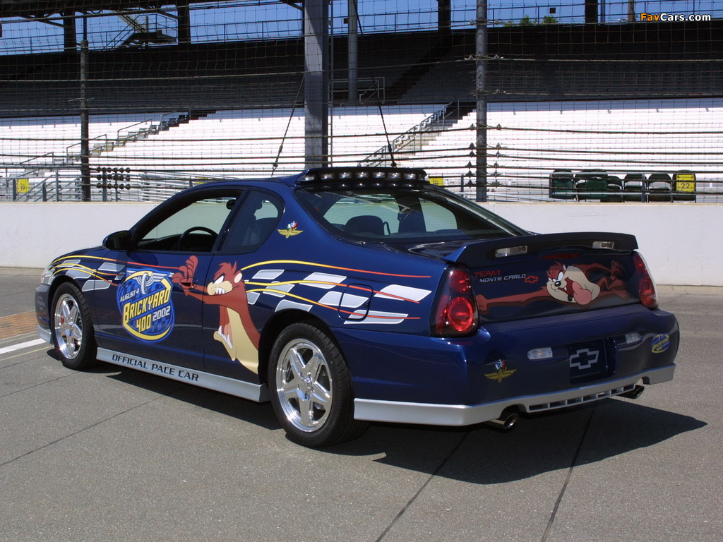 Chevrolet Monte Carlo Brickyard 400 Pace Car 2002 images (1024 x 768)