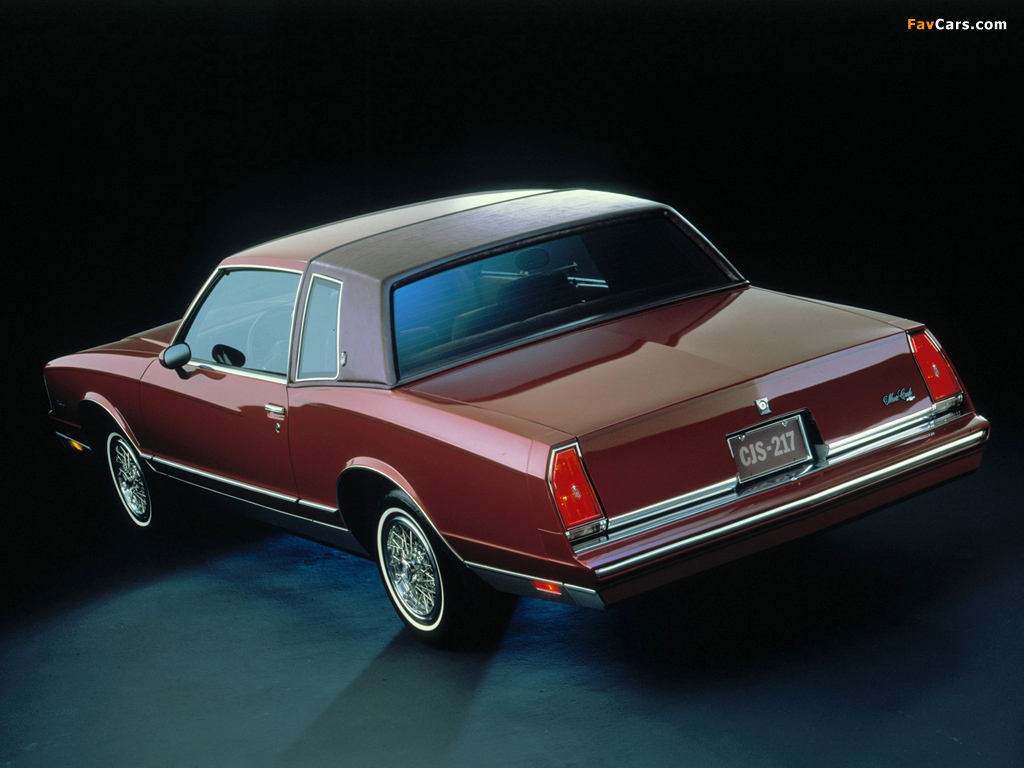 Images of Chevrolet Monte Carlo 1981–85 (1024 x 768)
