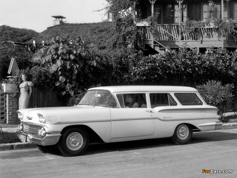 Chevrolet Yeoman 2-door Station Wagon 1958 pictures (800 x 600)