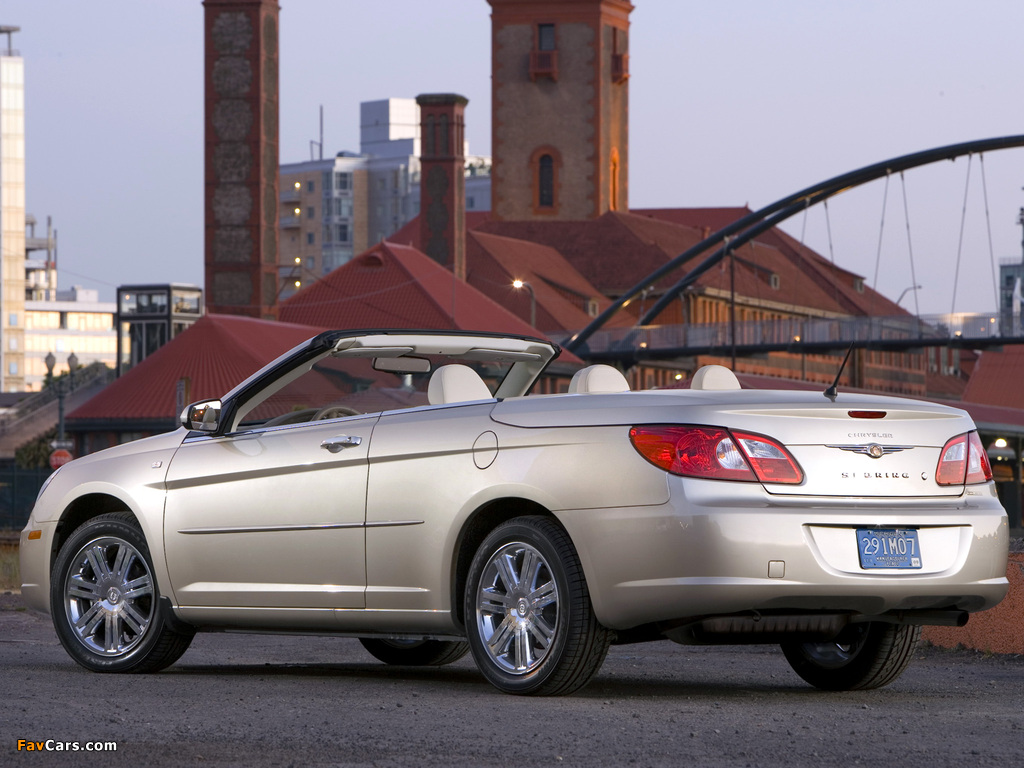 Chrysler Sebring Convertible 2007–11 pictures (1024 x 768)