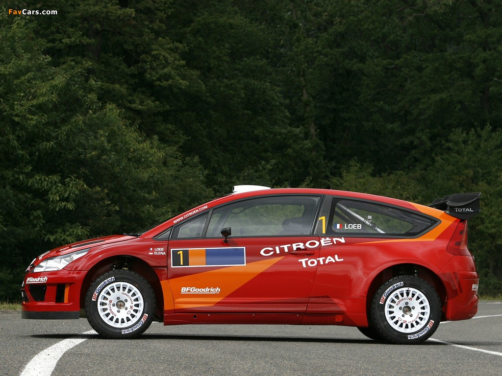 Citroën C4 WRC 2007–08 photos (1024 x 768)