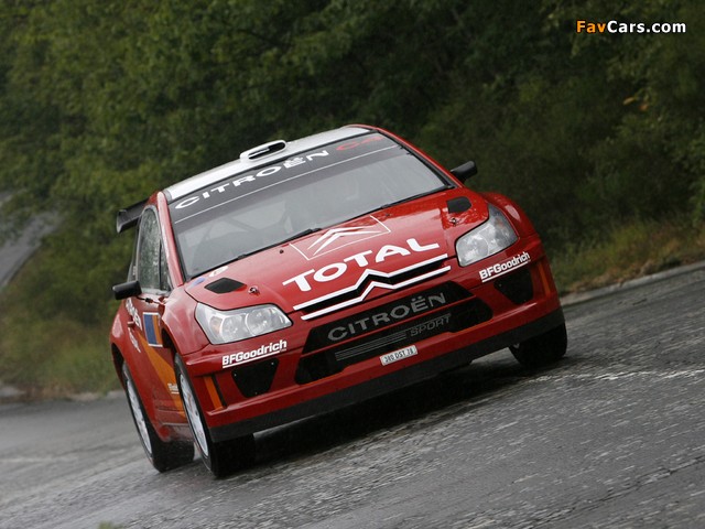 Citroën C4 WRC 2007–08 wallpapers (640 x 480)