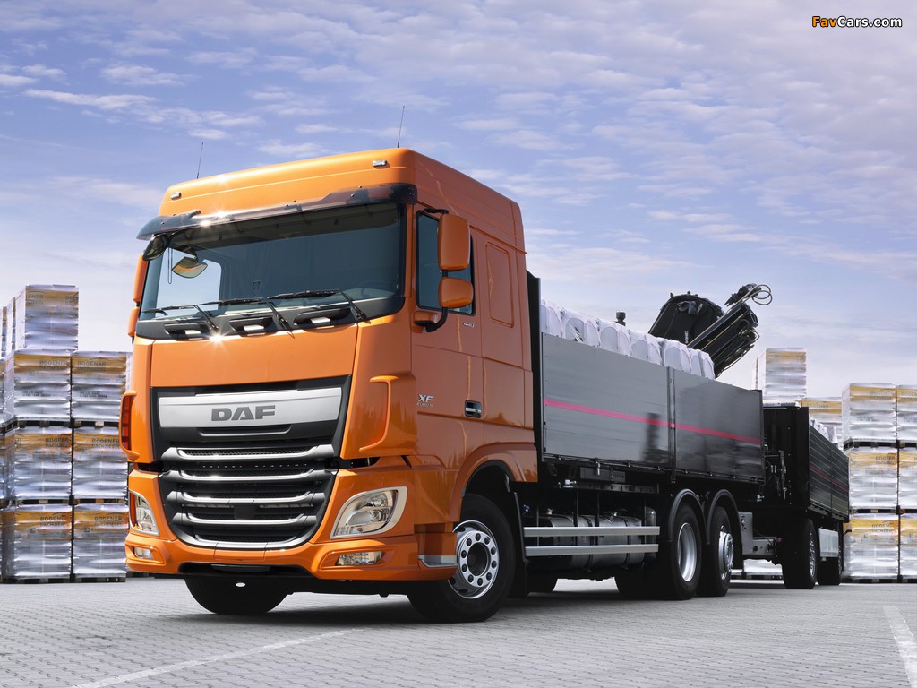 DAF XF 440 6x2 FAS Space Cab 2013 wallpapers (1024 x 768)
