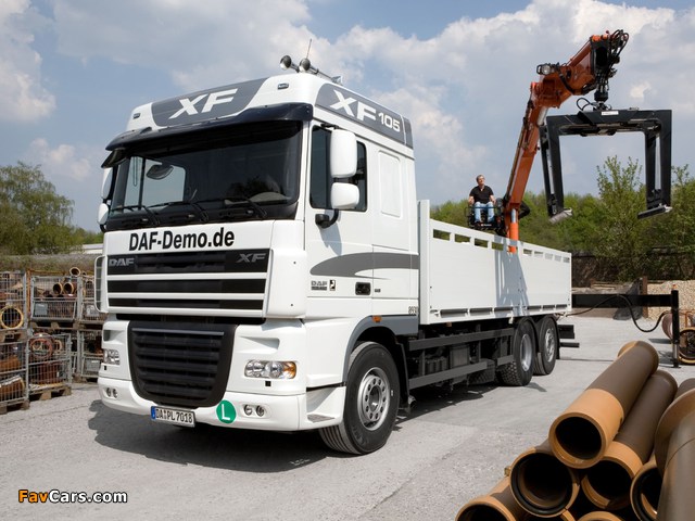 Pictures of DAF XF105 6x2 FAS Space Cab 2006–12 (640 x 480)