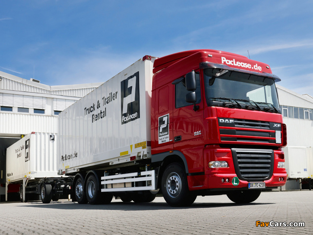 DAF XF105 6x2 FAS Space Cab 2006–12 wallpapers (640 x 480)