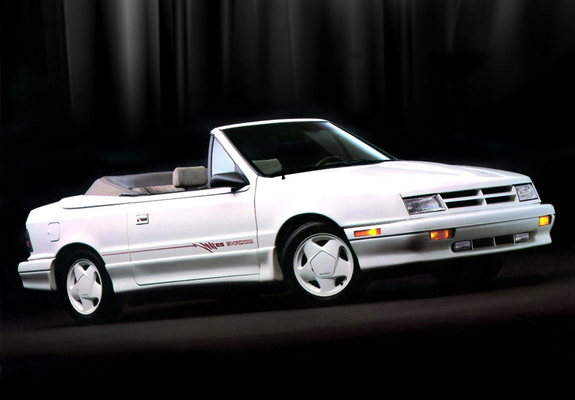 Photos of Dodge Shadow Convertible 1991–93