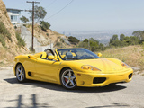 Photos of Ferrari 360 Spider US-spec 2000–05