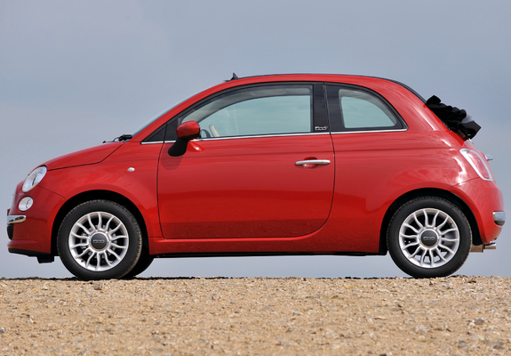 Fiat 500C UK-spec 2009 images