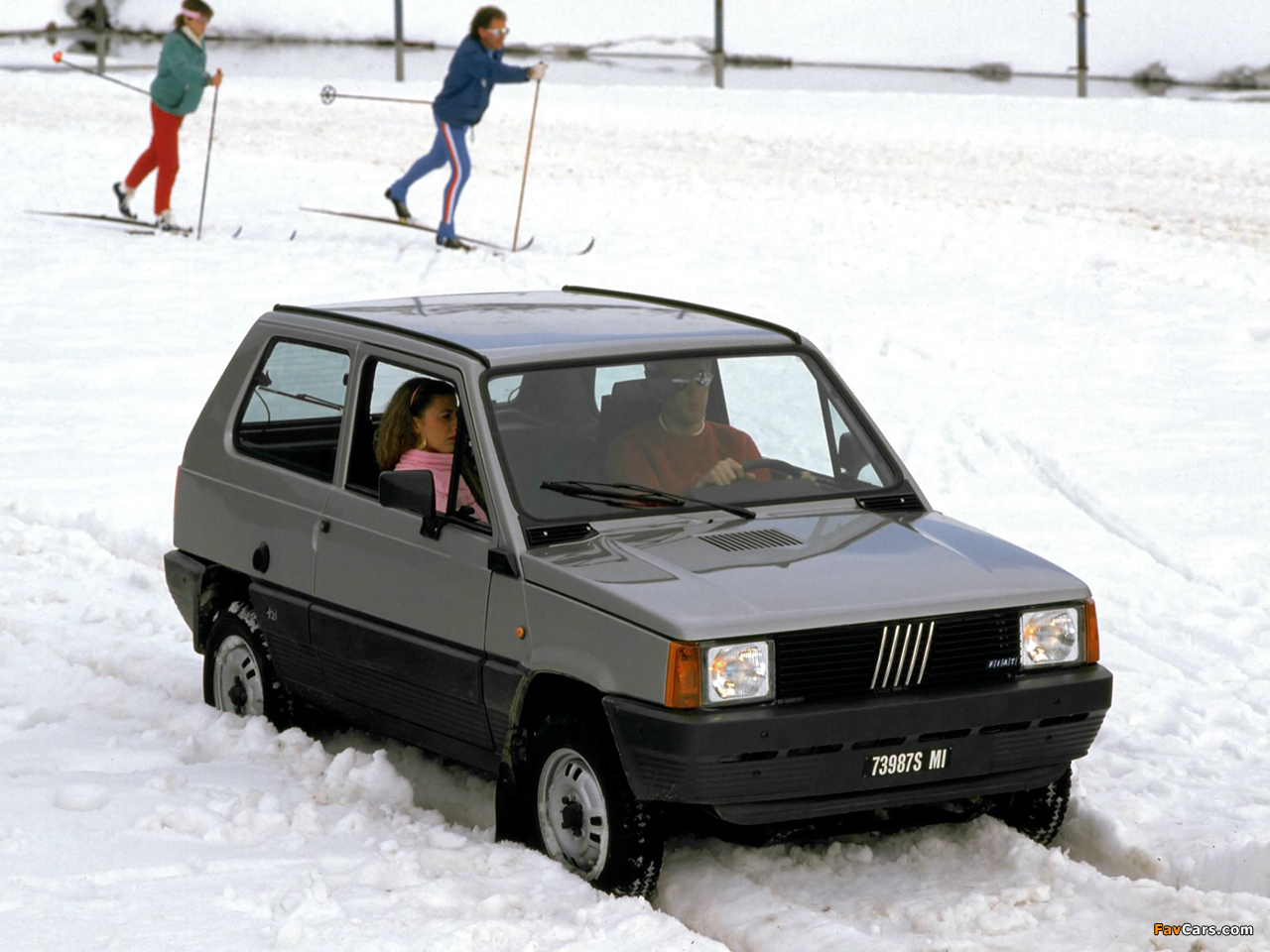 Fiat Panda 4x4 folleto hoja de 1983 