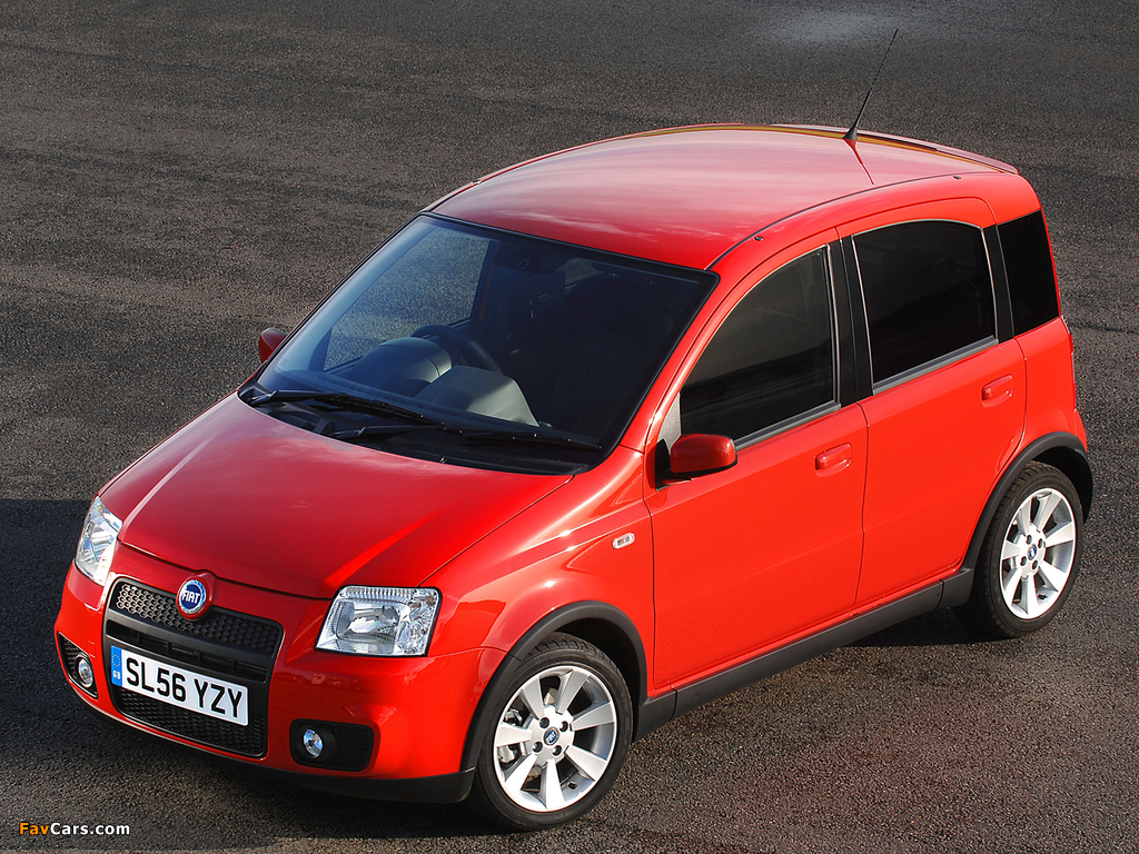 Pictures of Fiat Panda 100 HP UK-spec (169) 2006–10 (1024 x 768)
