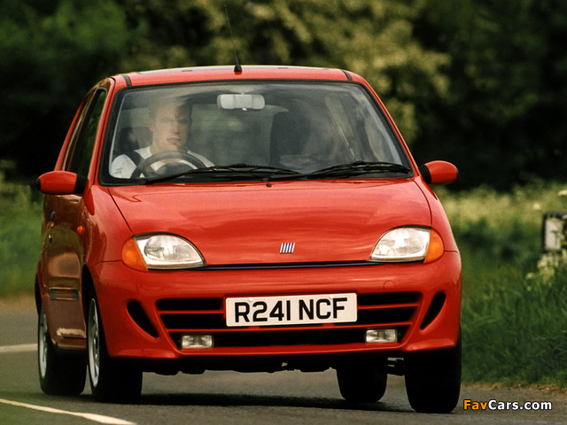 Fiat Seicento Sporting UK-spec 1998–2001 wallpapers (640 x 480)