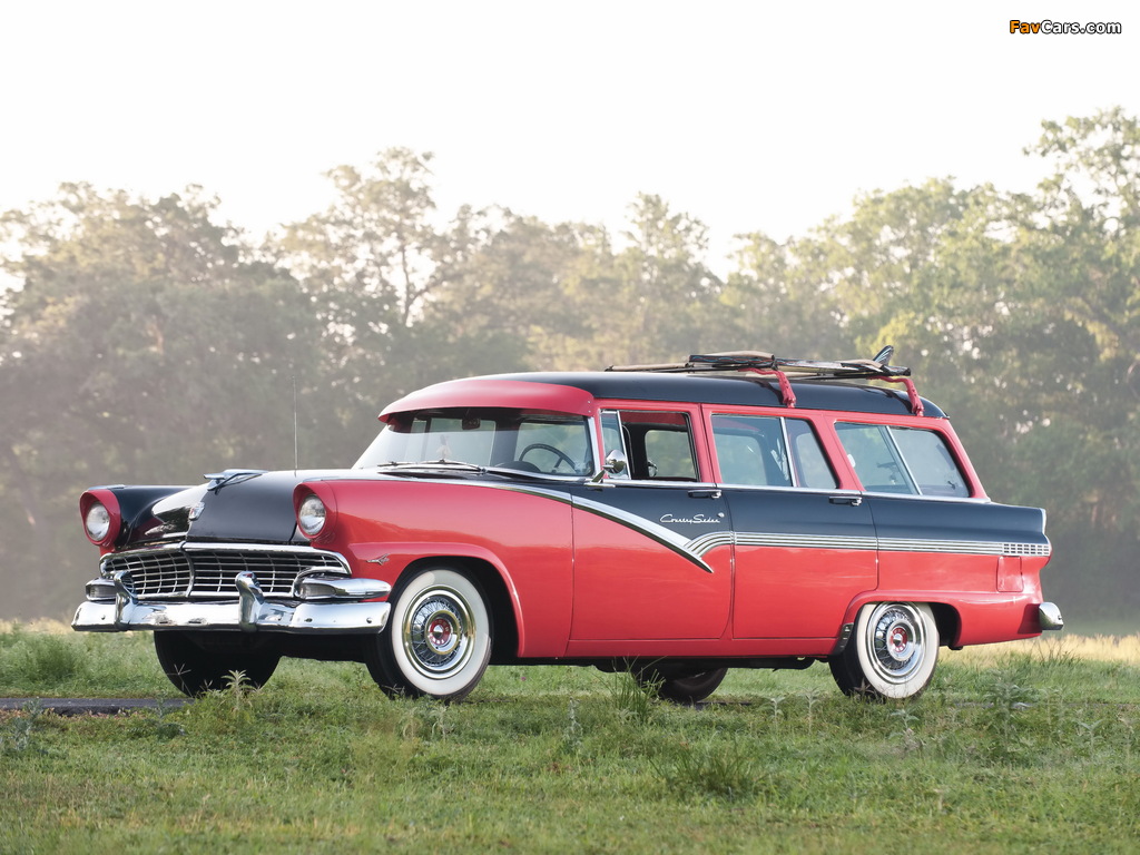 Ford Country Sedan 8-passenger Station Wagon 1956 wallpapers (1024 x 768)