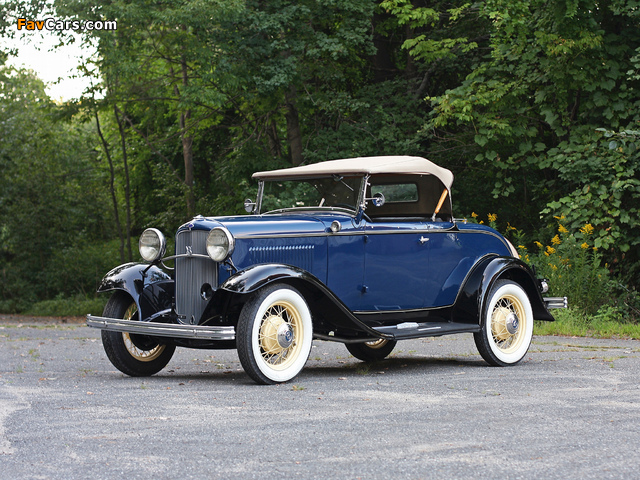 Ford V8 Deluxe Roadster (18-40) 1932 pictures (640 x 480)