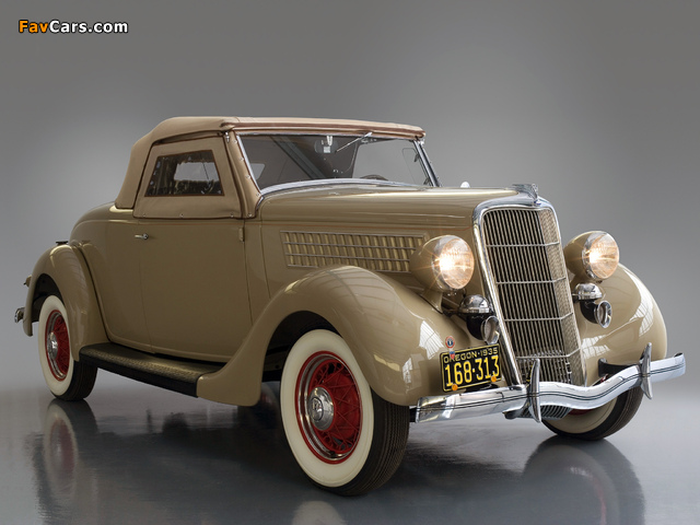 Ford V8 Deluxe Roadster (48-710) 1935 wallpapers (640 x 480)