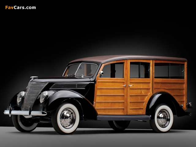 Ford V8 Deluxe Station Wagon 1937 photos (640 x 480)
