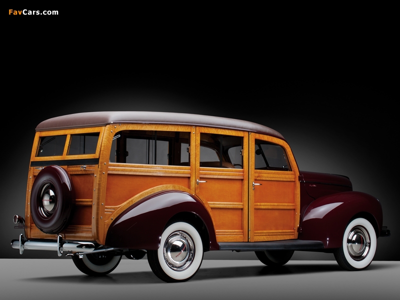 Ford V8 Deluxe Station Wagon (01A-79B) 1940 photos (800 x 600)