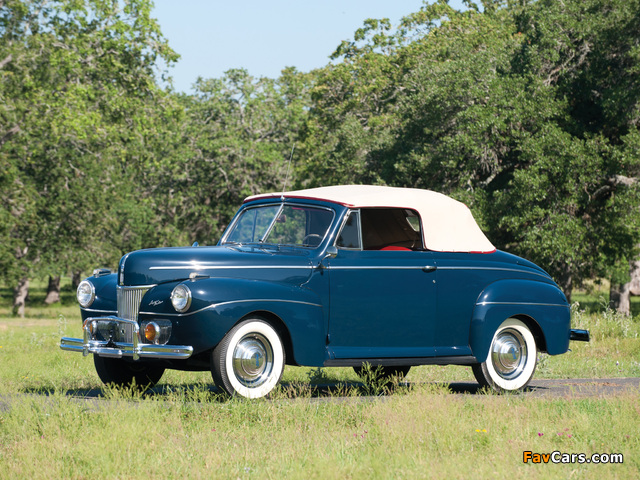 Ford V8 Super Deluxe Convertible Coupe (11A-76) 1941 images (640 x 480)