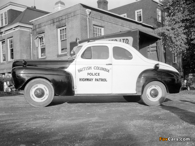 Ford V8 Super Deluxe Coupe Police (21A-77B) 1942 photos (640 x 480)
