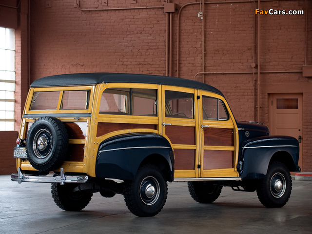 Ford V8 Super Deluxe Station Wagon by Marmon-Herrington (69A-79B) 1946 photos (640 x 480)