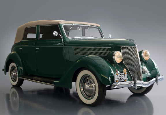 Pictures of Ford V8 Deluxe Convertible Sedan (68-740) 1936