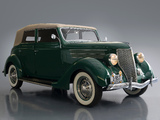 Pictures of Ford V8 Deluxe Convertible Sedan (68-740) 1936
