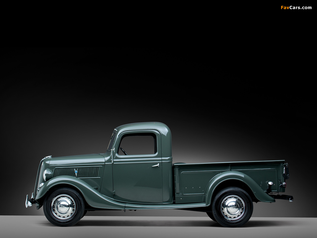 Ford V8 Deluxe Pickup (77-830) 1937 wallpapers (1024 x 768)