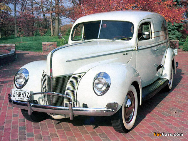 Ford V8 Deluxe Sedan Delivery (01A-78) 1940 wallpapers (640 x 480)
