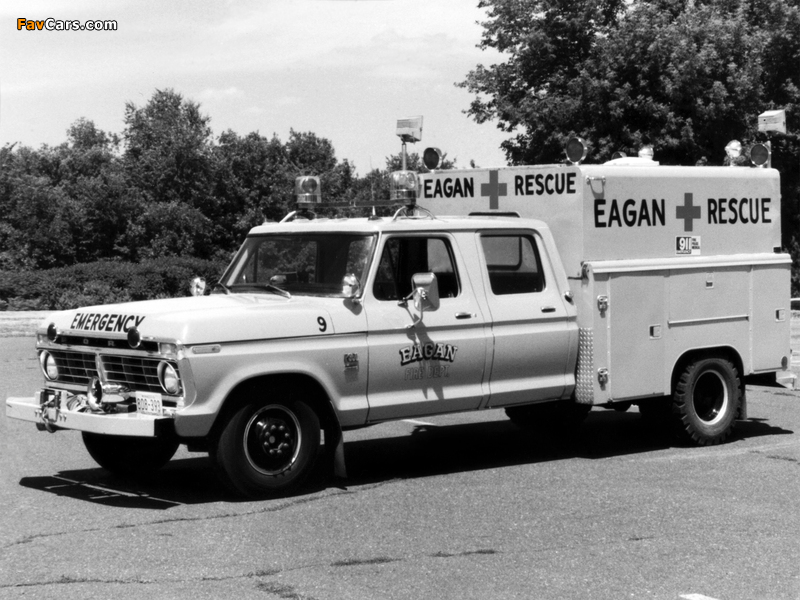 Pictures of Ford F-350 Crew Cab Rescue Truck 1974 (800 x 600)