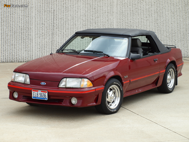 Images of Mustang GT 5.0 Convertible 1987–93 (800 x 600)