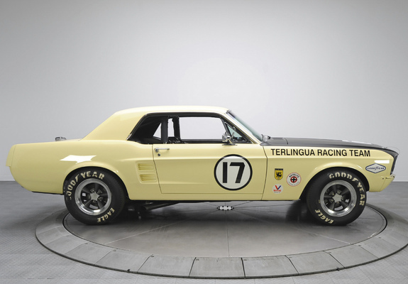 Mustang Coupe Race Car (65B) 1967 wallpapers