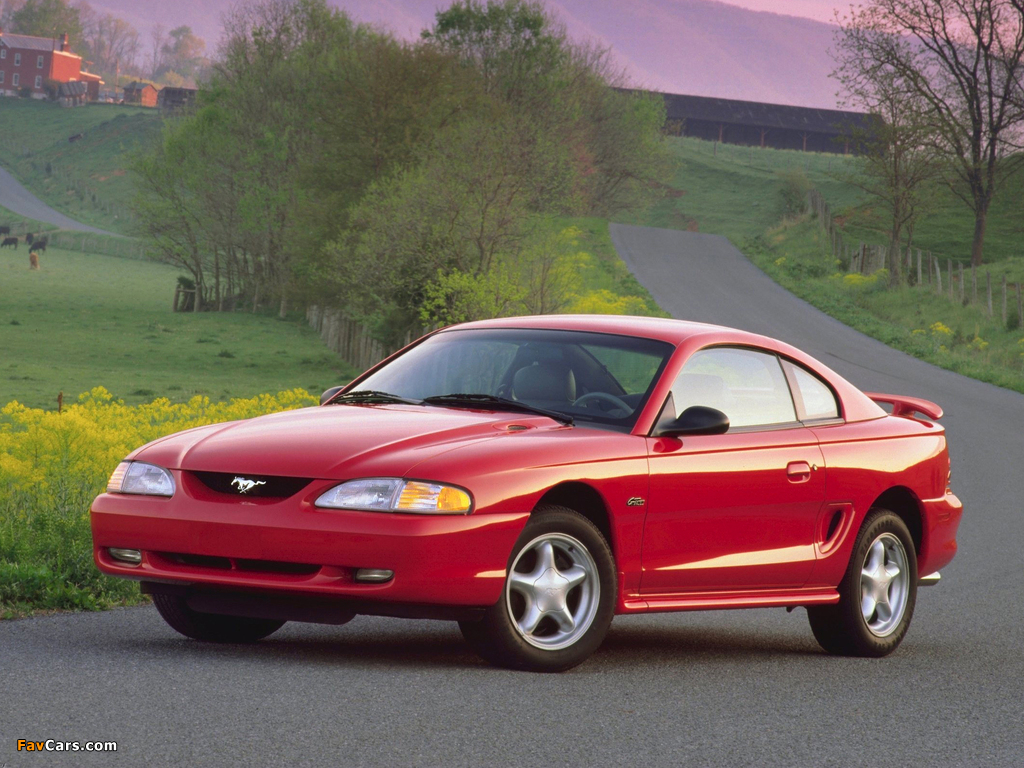 Mustang GT Coupe 1996–98 wallpapers (1024 x 768)