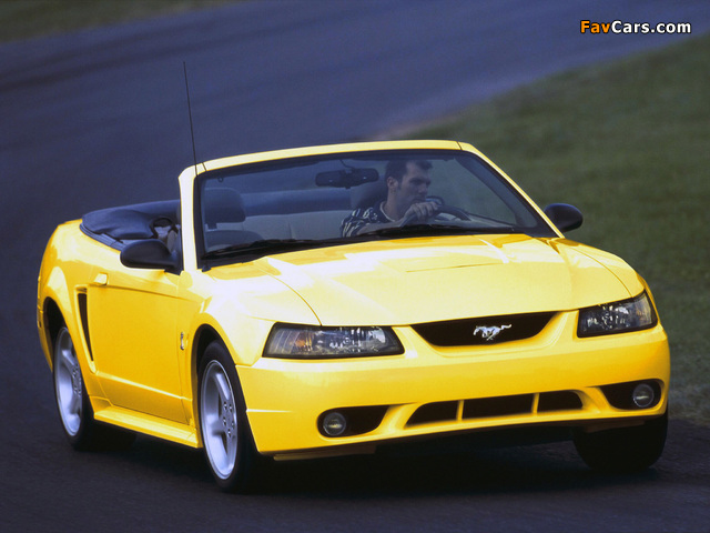 Mustang SVT Cobra Convertible 1999–2002 wallpapers (640 x 480)