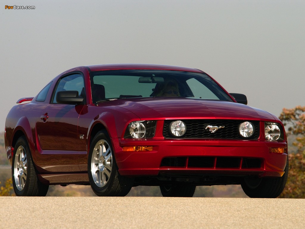 Mustang GT 2005–08 wallpapers (1024 x 768)