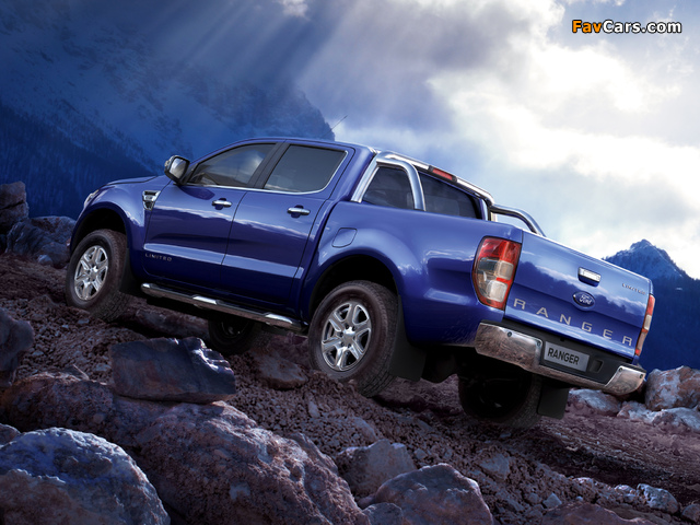 Ford Ranger Double Cab Limited UK-spec 2012 wallpapers (640 x 480)