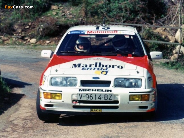 Ford Sierra RS Cosworth Group A Rally Car 1987–89 wallpapers (640 x 480)