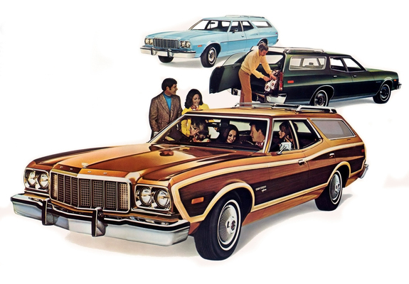 Ford Torino Wagon & Gran Torino Wagon & Gran Torino Squire Wagon 1975 wallpapers