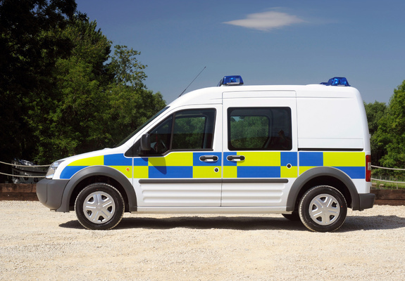 Ford Transit Connect Crew Van Police 2006–09 wallpapers