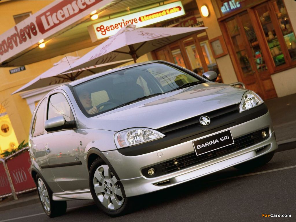 Holden XC Barina SRi 2000–03 photos (1024 x 768)