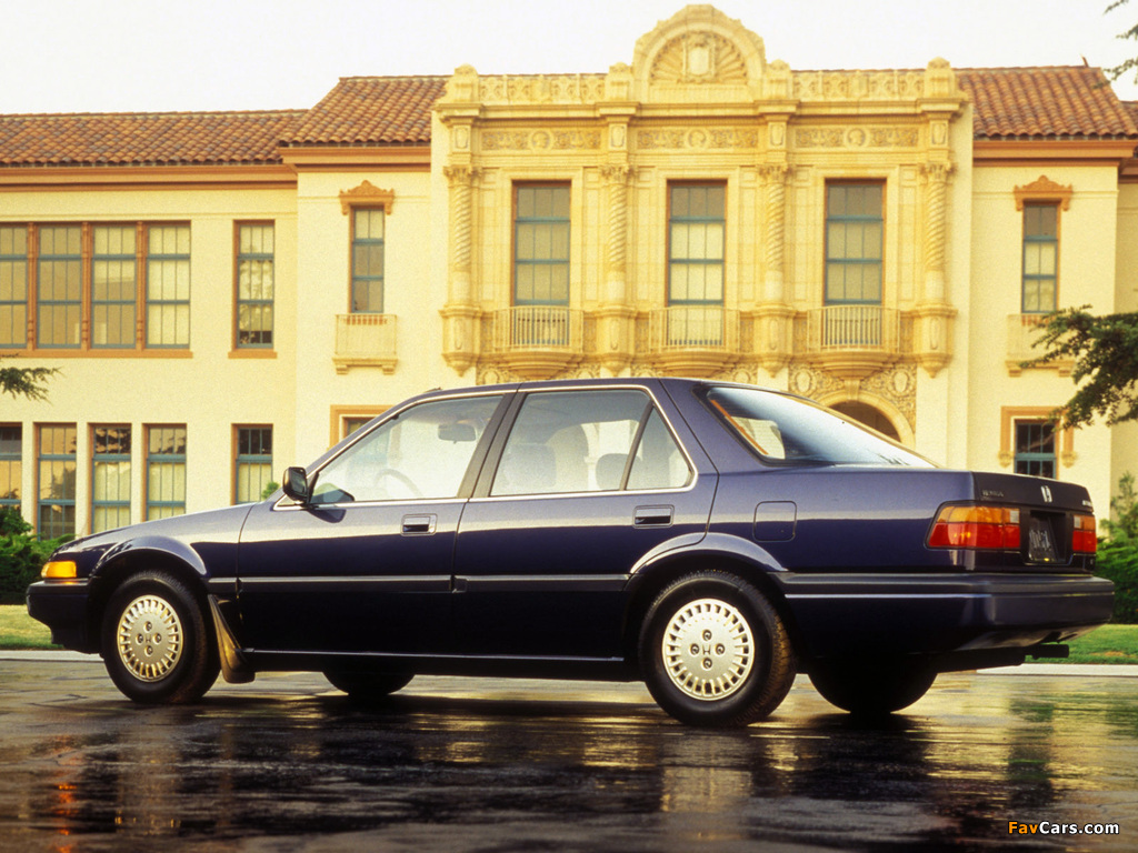 Honda Accord Sedan US-spec (CA) 1986–89 wallpapers (1024 x 768)
