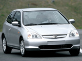 Honda Civic 3-door (EU) 2001–03 images