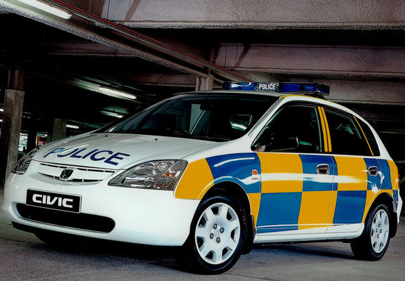 Honda Civic 5-door Police (EU) 2001–05 images