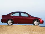 Honda Civic Sedan US-spec 2001–03 pictures