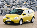 Pictures of Honda Civic 3-door (EU) 2001–03