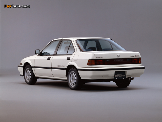 Photos of Honda Quint Integra GSi Sedan (DA1) 1986–89 (640 x 480)