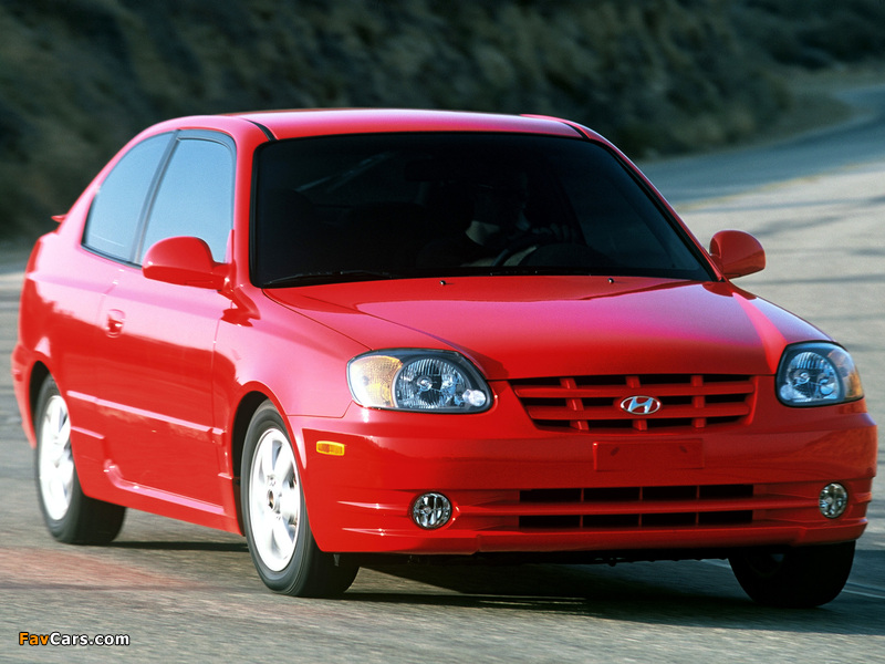 Hyundai Accent 3-door US-spec 2003–06 photos (800 x 600)