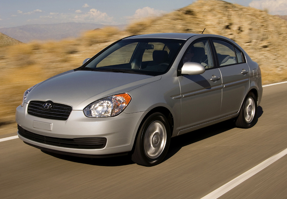 Hyundai Accent Sedan US-spec 2006–11 pictures